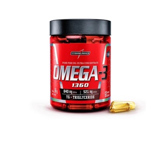 Ômega 3 Concentrado 1.360mg com Vitamina E (60 caps) Integralmedica Original Exercicios Treino EPA DHA Trigliceridos