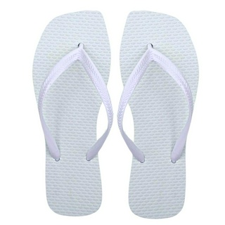 Sandália Quadrada Chinelo Feminino Borracha
