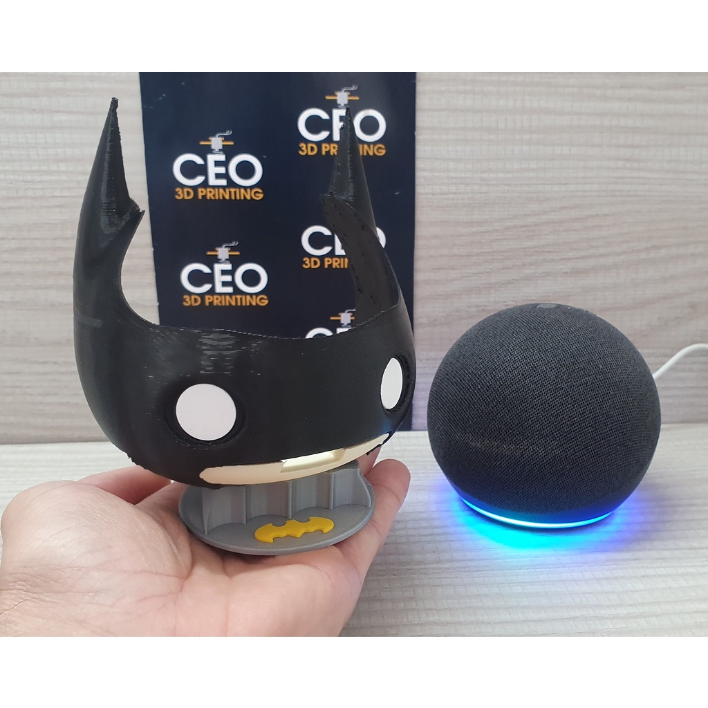 Suporte Tema Batman (rosto) Para Alexa Echo Dot 4 | Shopee Brasil