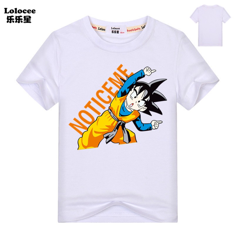 Camiseta Infantil Masculina Estampa Dragon Ball Z Son Goku Manga Curta Shopee Brasil - goku t shirt roblox calça