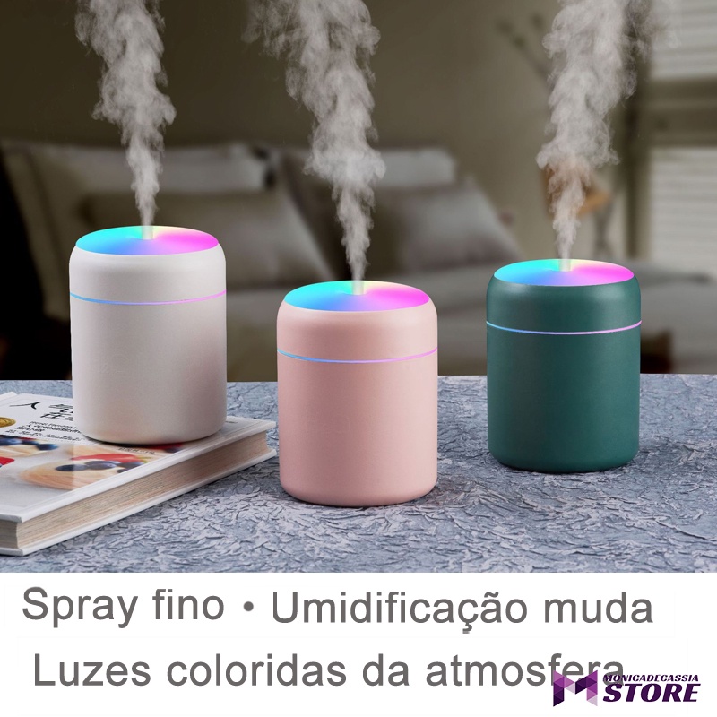 Umidificador de ar ultrassônico 220ml com difusão de óleo essencial de aromaterapia IPL