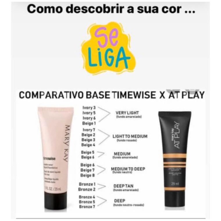 Base matte AT PLAY mary kay | Shopee Brasil