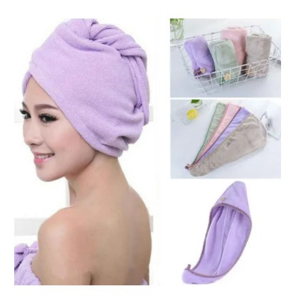 Toalha De Cabelo Mágica Botão Secagem Fácil Rápida Touca . ATACADAO BAZZAR em Oferta na Shopee