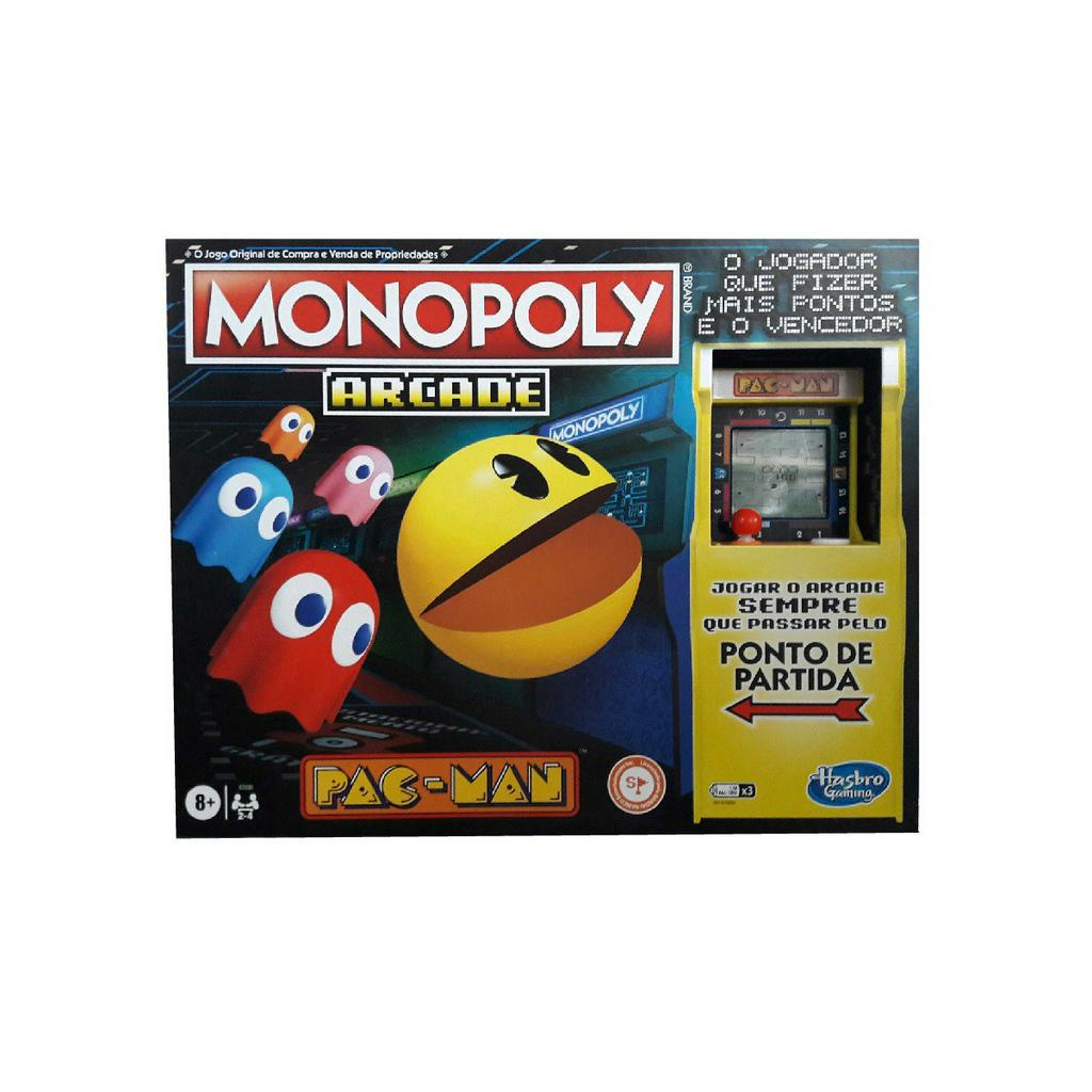 Jogo De Tabuleiro Monopoly Arcade Pac Man Hasbro E Shopee Brasil