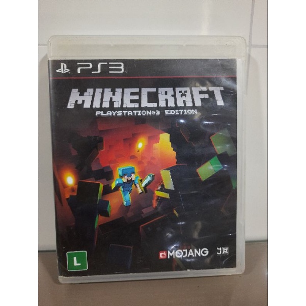 jogo Minecraft Ps3 na caixa sem encartes em otimo estad