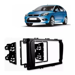 Moldura 2 Din Ford Focus 2009, 2010, 2011, 2012, 2013 - Preta