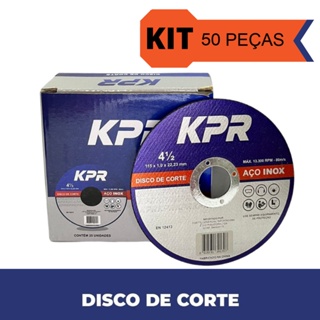 KIT 50 Discos Corte Fino Inox 4.1/2x1,0 Esmerilhadeira em Oferta na Shopee