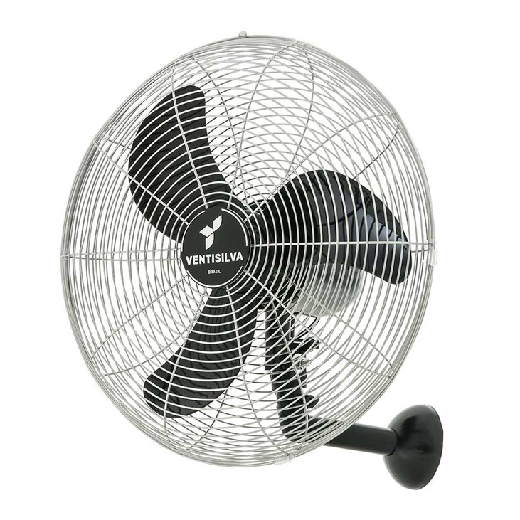 💨 Ventilador de Parede 50cm Ventisilva VENTI50P Preto e Cromado Potente e Silencioso Ventisilva