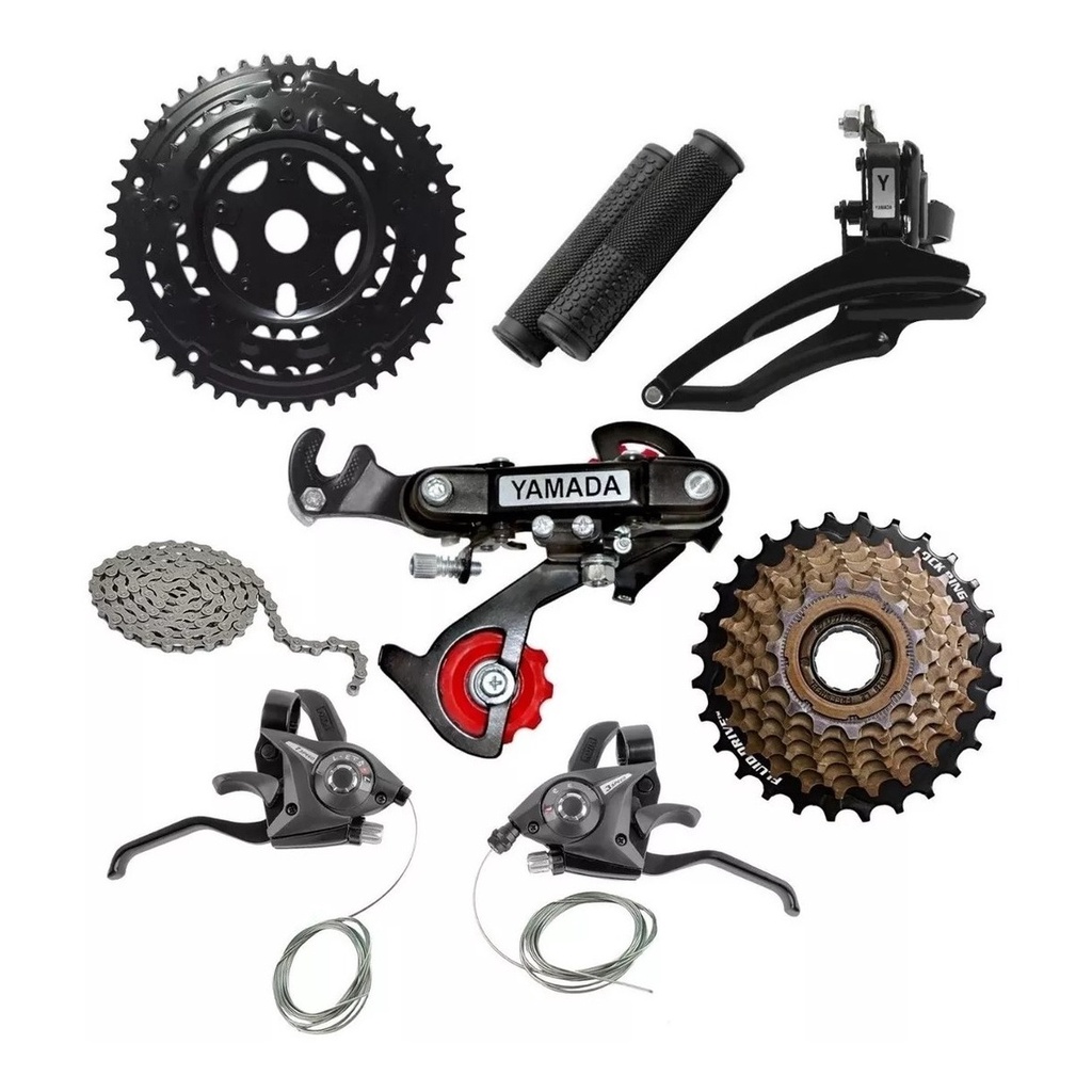Kit Relação 21 Marchas Bicicleta Completo Rapid Yamada Bike em Oferta na Shopee