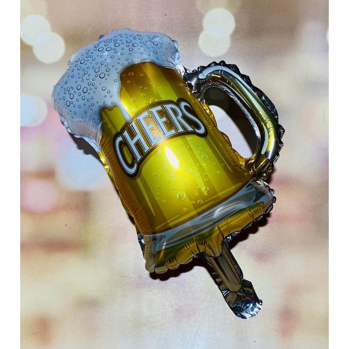 Balão Metalizado Chopp Cerveja Caneca Copo Boteco Festa 35 centímetros (CHOCO)