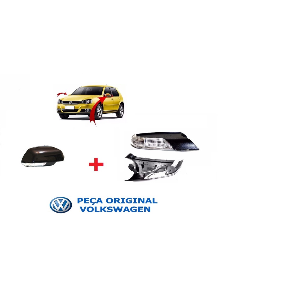 Capa Retrovisor Golf Polo C\pisca 2008 A 2011 Esquerdo