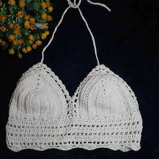 Cropped em crochê