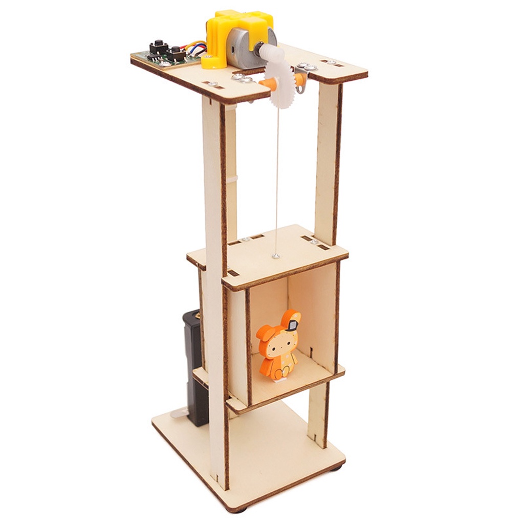 DIY De Madeira Controle Remoto Elevador Elétrico Quebra-Cabeças Crianças Brinquedos Científicos Kits Experimento Haste E em Oferta na Shopee