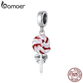 Bamoer Lollipop Pingente Charme Para Mulheres Pulseira Original Ou Colar 925 Jóias De Prata Esterlina SCC1491