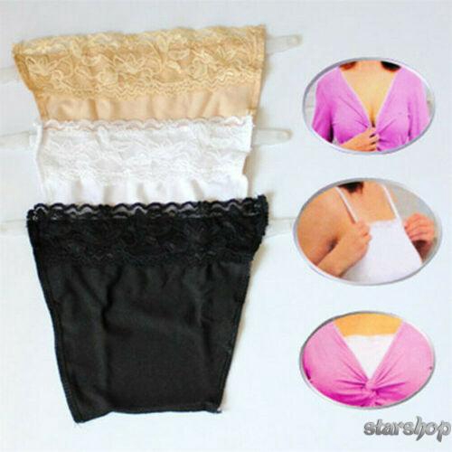 Starshop- 3 Pçs Tapa Decote com Renda e Presilha / Acessório para Sutiã para Discrição