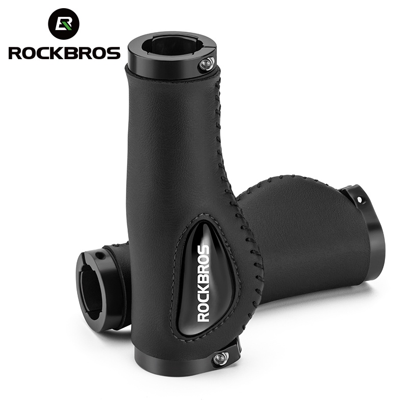 ROCKBROS Punho De Bicicleta MTB De Silicone Com Trava Dupla Antiderrapante/Acessório Para Ciclismo em Oferta na Shopee