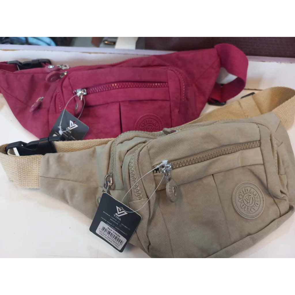 Pochete Feminina Masculina Unissex bolsa de cintura casual de nylon