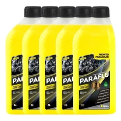 Kit 5 Aditivos Radiador Paraflu Amarelo Orgânico Pronto Uso