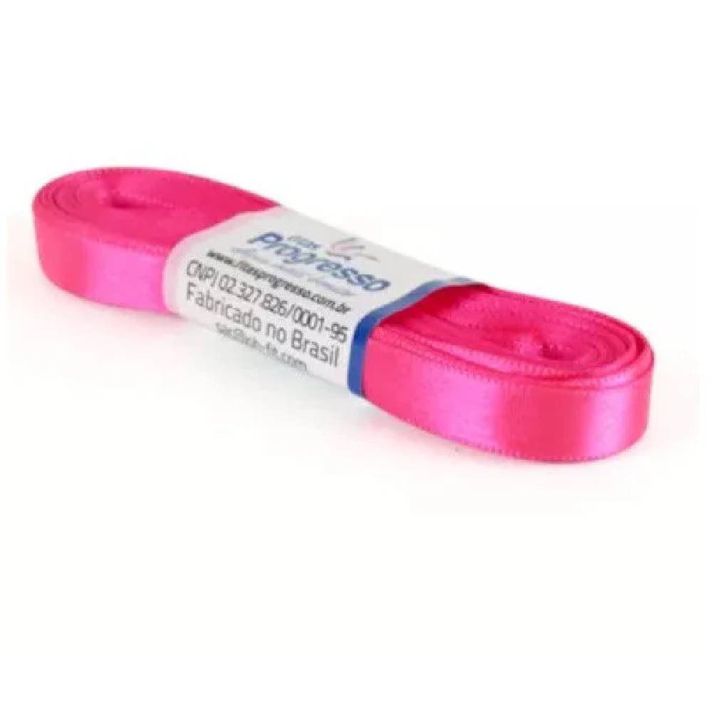 Fita de Cetim Progresso 10mm nº2 - 10m Cor 279 Rosa Cítrico - 1un em Oferta na Shopee