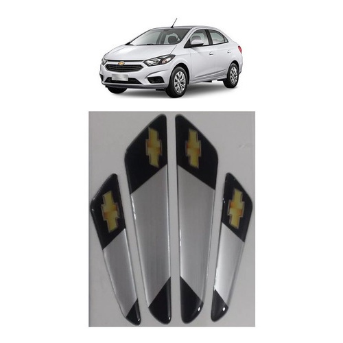 Protetor De Porta Resinado Gm Aço Escovado