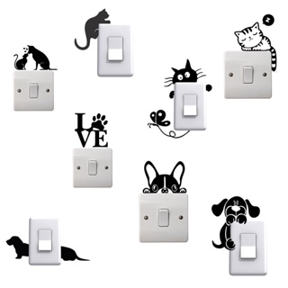 Adesivos Autocolante Decorativos Parede,Tomada e Interruptor Pets em Oferta na Shopee
