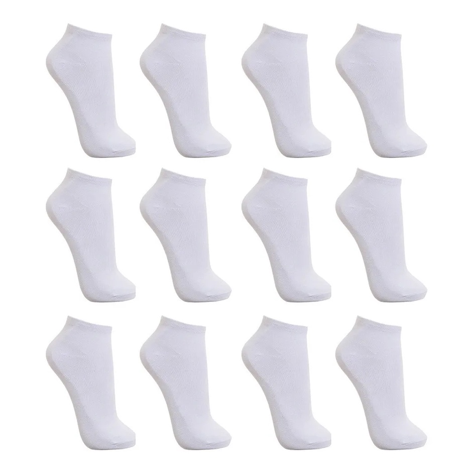 Kit 24 Pares de Meias Soquete Masculinas Cor Brnaco