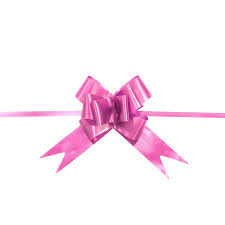 10 Unidades  Laço Mágico  12cm x18mm Liso Pink