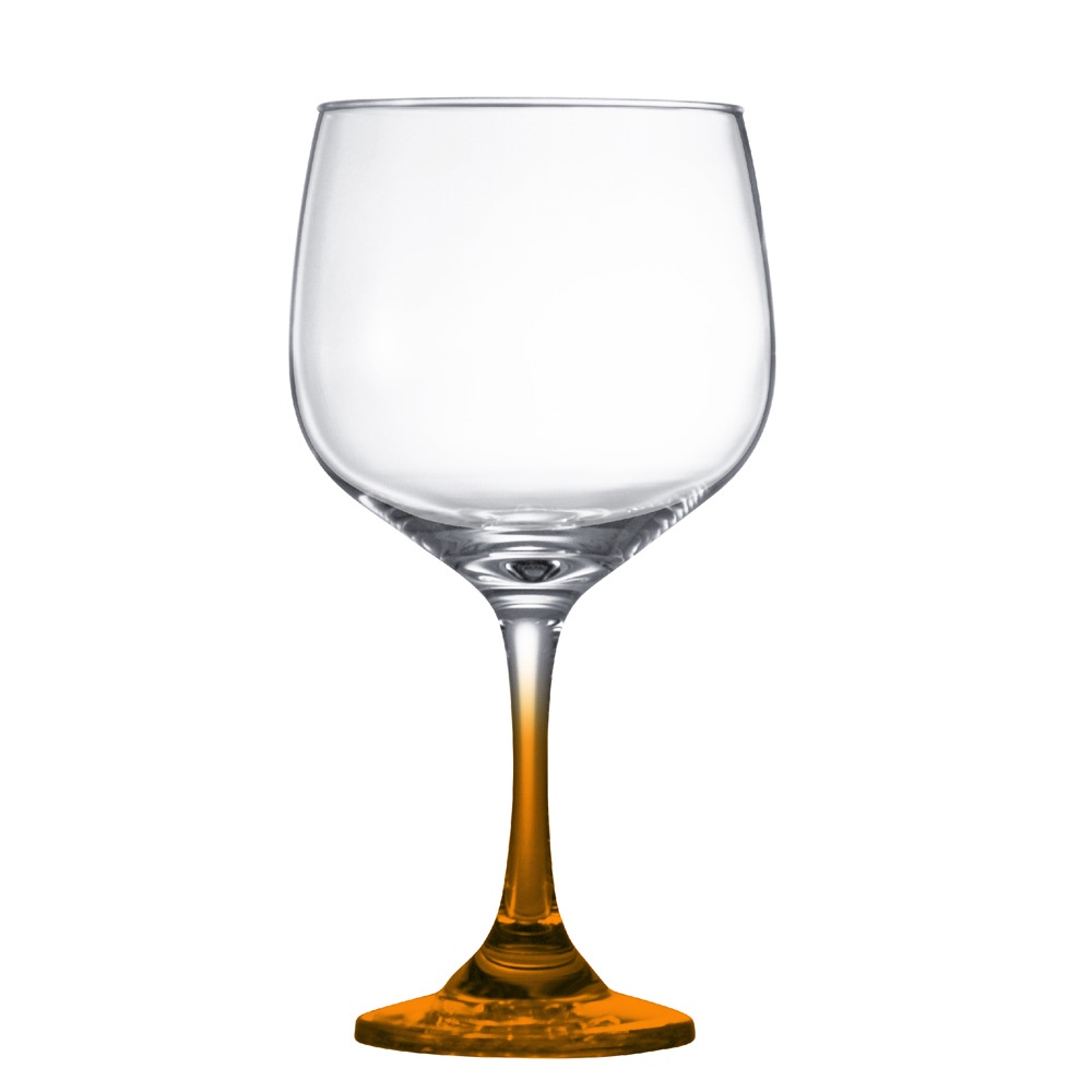 Taça de Vidro Gin Club Hasta Laranja 700ml em Oferta na Shopee