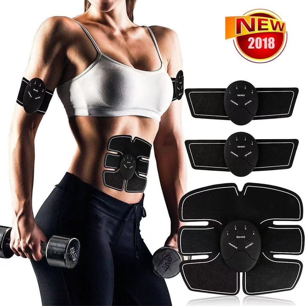 Fitness Workout Tonificação De Abdominal Simulador De Abdominais Smart Ems Treino .. em Oferta na Shopee