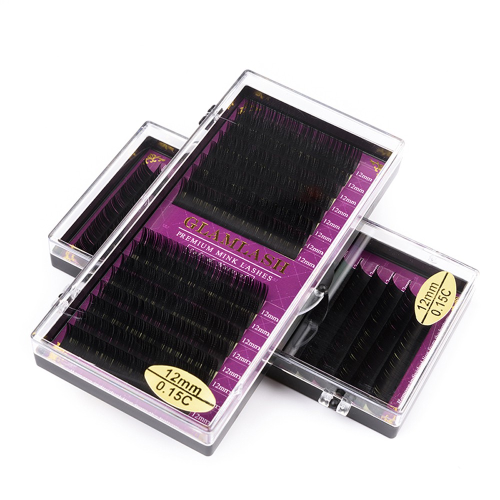 Cílios Postiços Glamlash 0.05 B / C / Cc / D 16rows Cílios Postiços Individuais em Oferta na Shopee