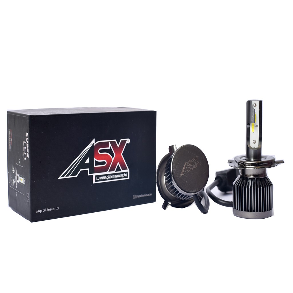 Lâmpada Ultra Led H4 6000k 40w 5500 Lumens asx Par de Lâmpada Ultra Led em Oferta na Shopee