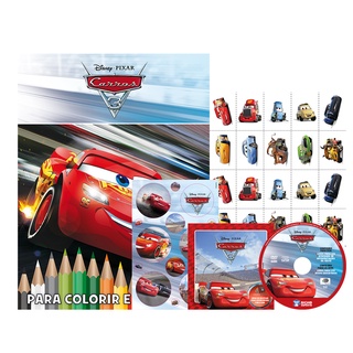 Kit 5 em 1 com DVD Disney - Carros 3