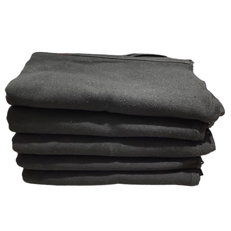 10 Panos de prato pé de galinha preto (41cm x 69cm) - Santa Margarida