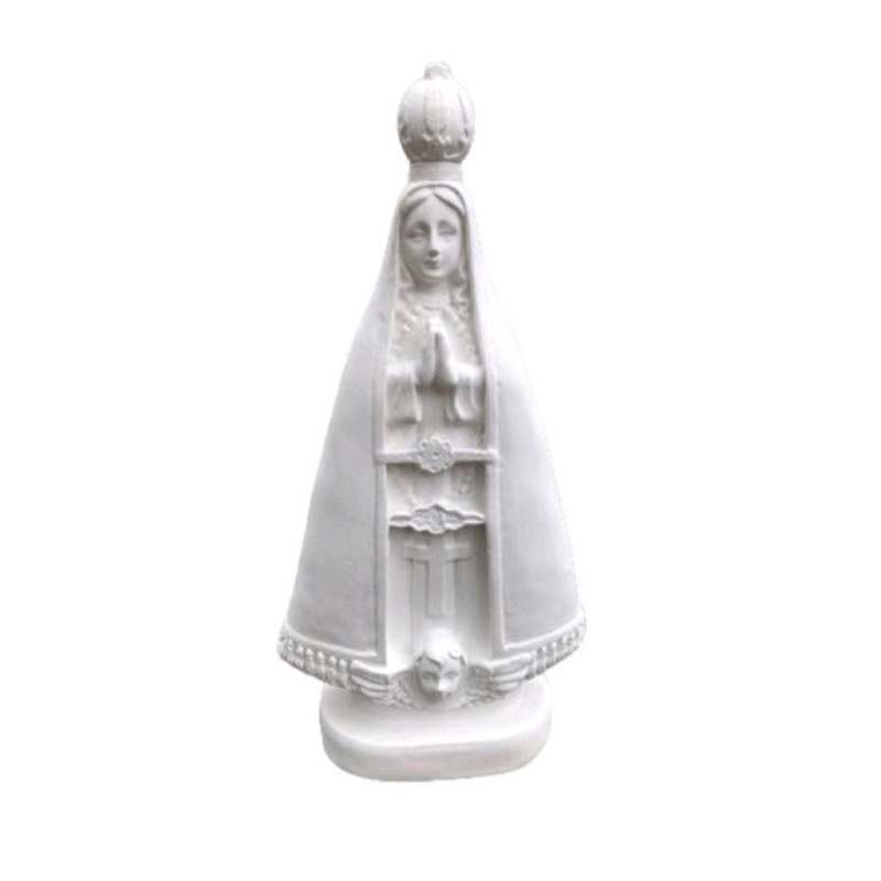 Imagem nossa senhora aparecida 20cm em gesso cru