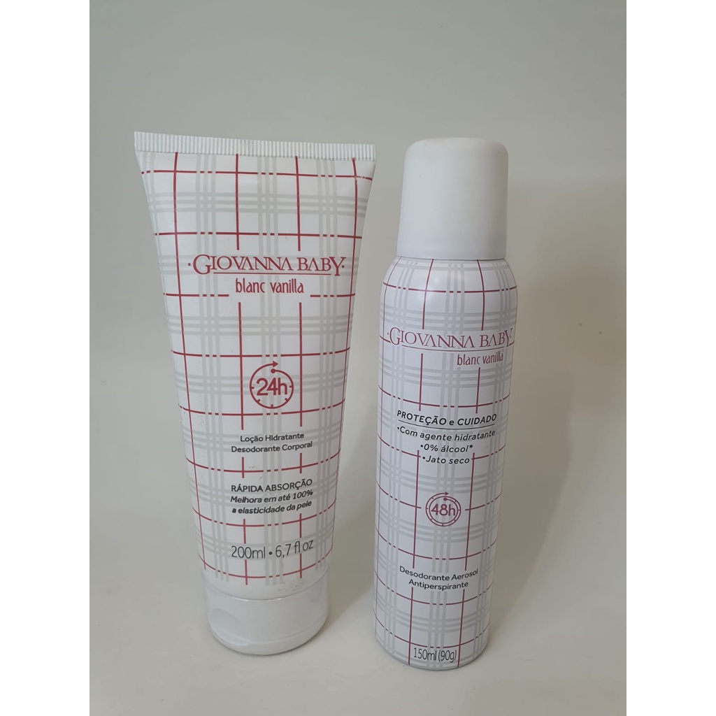 Kit Giovanna Baby Blanc Vanilla  Desodorante E Hidratante