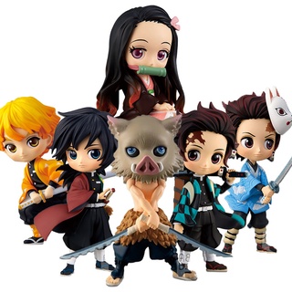 Boneco Colecionável Demon Slayer - Tanjirou Nezuko Zenitsu Inosuke Kimetsu