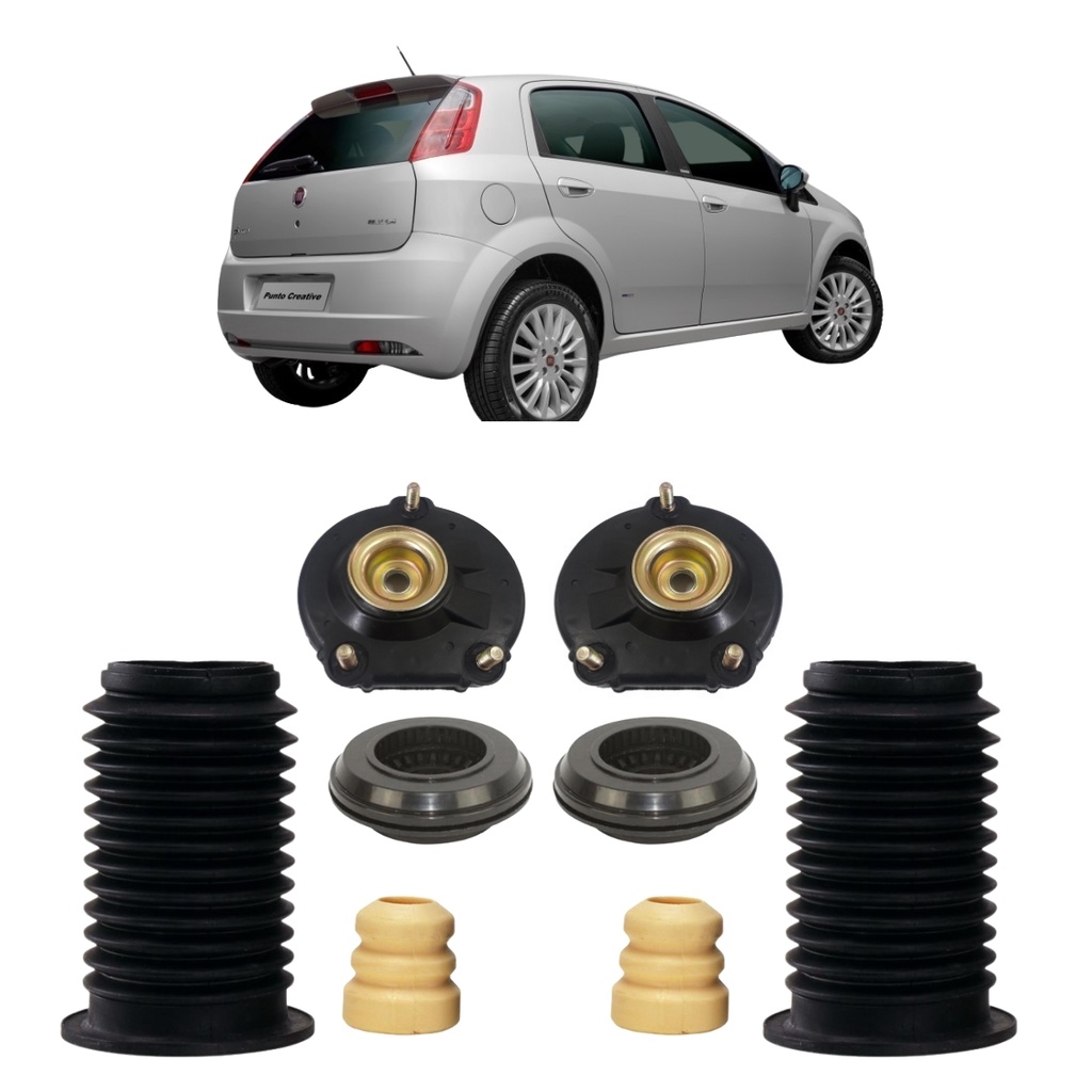 Kit Batente Coxim Amortecedor Dianteiro Fiat Punto Linea 2008 09 10 11/.. Carro Automotivo