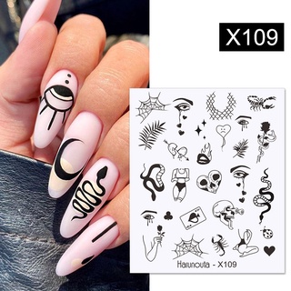 JOEEE Amor Coração Padrão Decalques Adesivos De Unhas Decoração Da Arte Do Prego Wraps Cobertura Completa Adesivo