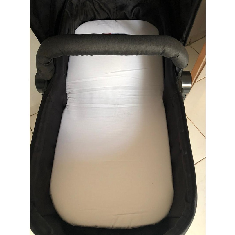 02 Lençol para Colchonete Colchão de carrinho tipo moisés 34x77