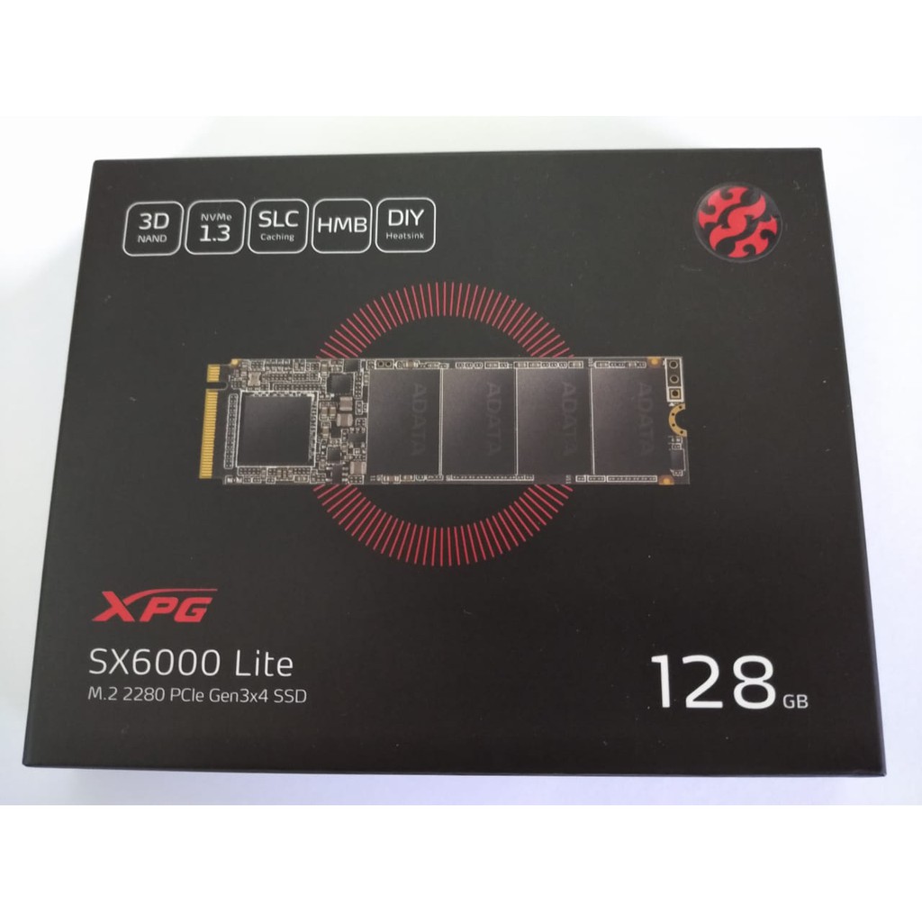 Ssd M.2 Nvme 128gb Adata Xpg Sx6000 Lite 2280 Lacrado - novo