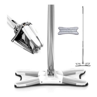 esfregao mop x 360o com escova multiuso cinza 140cm na caixa - DOLCE HOME