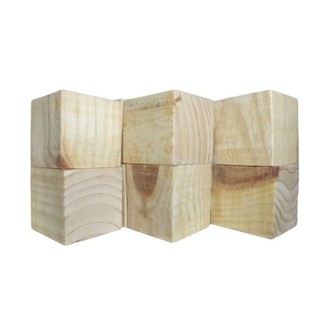 Cubos 4cm x 4cm De Madeira Para Artesanato 15 Unidades - Pinus Lixado em Oferta na Shopee