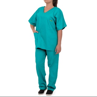 Pijama Cirúrgico Hospitalar Oxford Azul Céu - Artipé