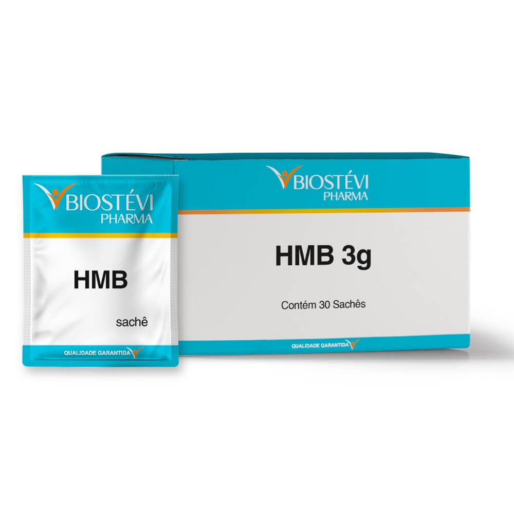 HMB 3g 30 Sachês Sem Sabor Nutrição Diária Biostév