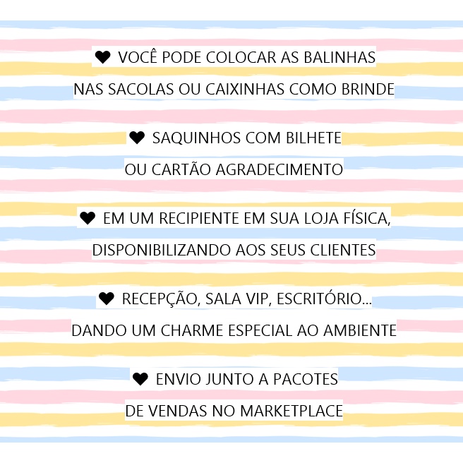 100 Balas Personalizadas Mimo Gratidão Ter Você Como Cliente