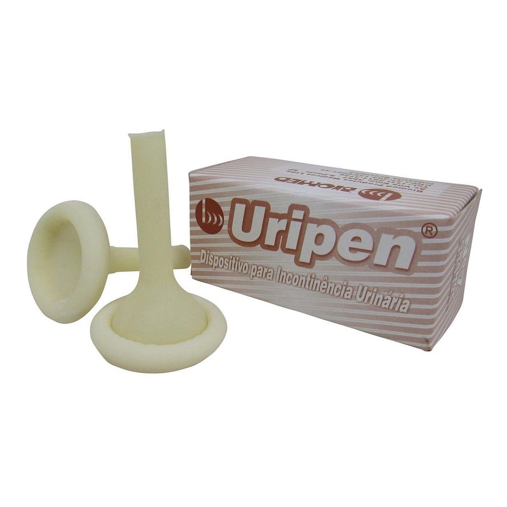 Kit Uripen Dispositivo Incontinência Nº7 20un Biomed Conforto Coletor Urina Urinol Incontinência Fralda Geriátrica Sonda de Camisinha