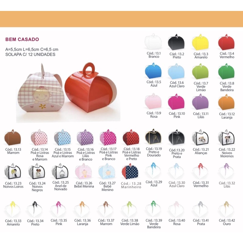 kit 12 embalagem caixa bem casado lembrancinha em Oferta na Shopee