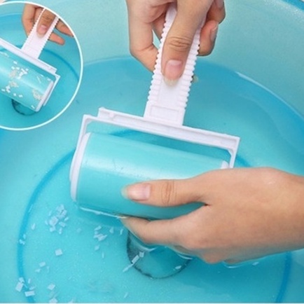 1 Rolo Tira Pelos, Fiapos, Poeiras Lavável Multiuso Universal Plástico Original Alta Qualidade-Top Util