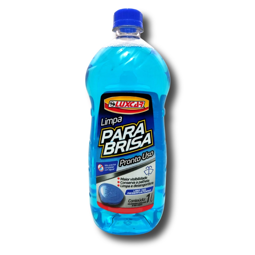 Fluído Limpa Para-Brisa Pronto Uso Luxcar 1 Litro Desengordura Cristaliza e da Brilho em Oferta na Shopee