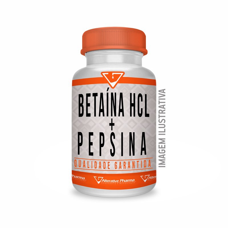 Suplemento Betaína Hcl 300mg e Pepsina 40mg 180 Cápsulas em Oferta na Shopee